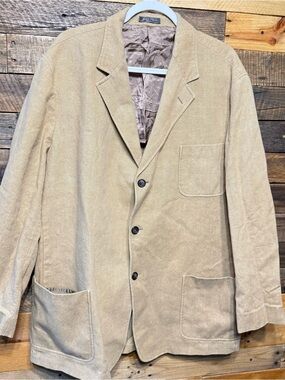 Vintage Orvis Made In Canada Mens 48LT Linen Cotton Blazer Jacket